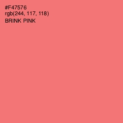 #F47576 - Brink Pink Color Image